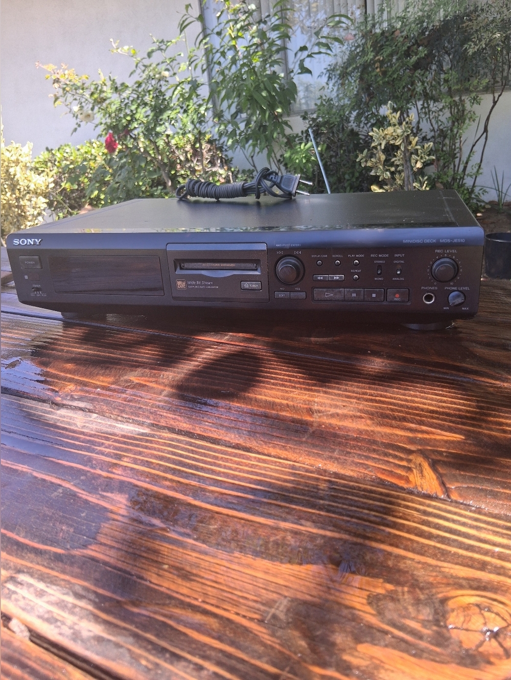 SONY MDS-JE510 MiniDisc Deck Player Recorder Tested Working